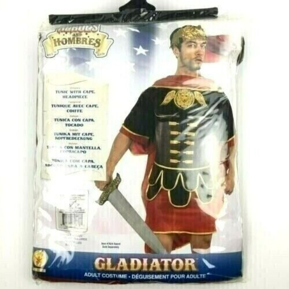 Rubies Gladiator Halloween Costume Adult XL 44-46 Heroes And Hombres - Picture 2 of 6